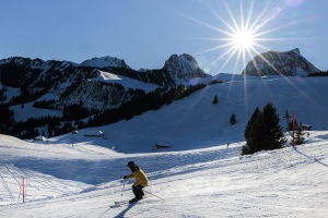 Skifahren Gurnigel.