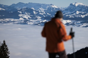 Skifahren Gurnigel.